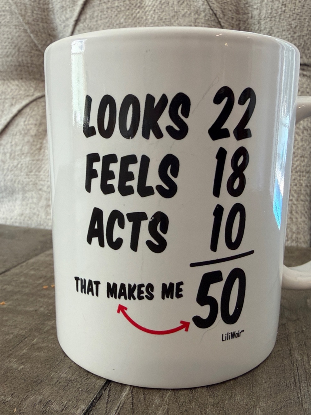 Turning 50 Mug
